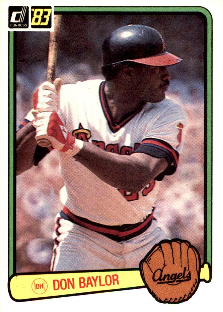 1983 Donruss Baseball Don Baylor #493