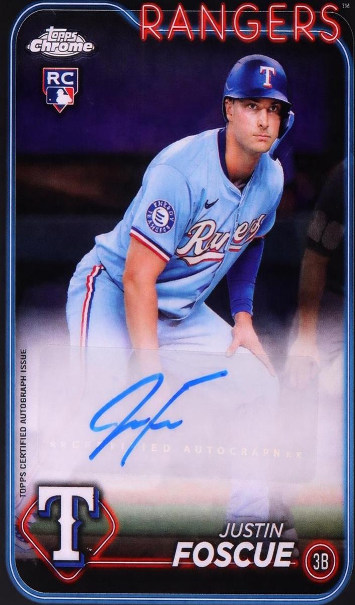 2024 Topps Chrome Update Baseball Justin Foscue #AC-JUF PSA 10