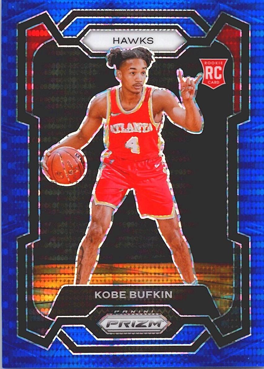 2023 Panini Prizm Basketball Blue Seismic Kobe Bufkin #151 PSA 9