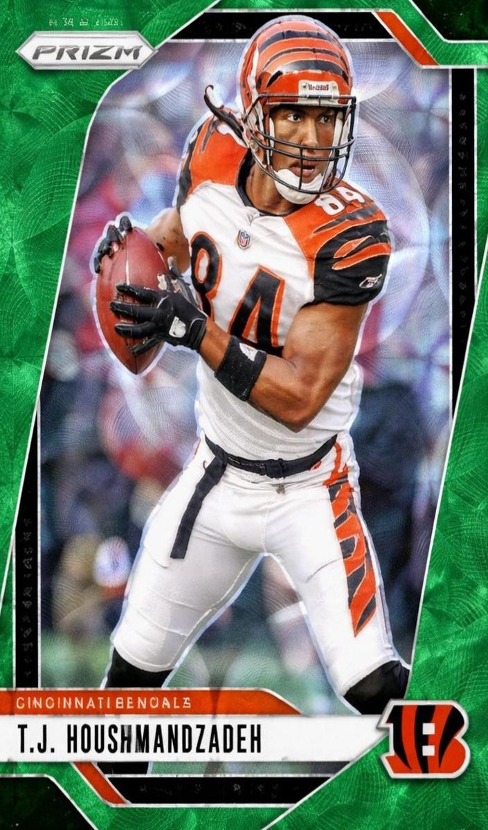 2024 Panini Prizm Football Green Scope T.J. Houshmandzadeh #63 PSA 8.5