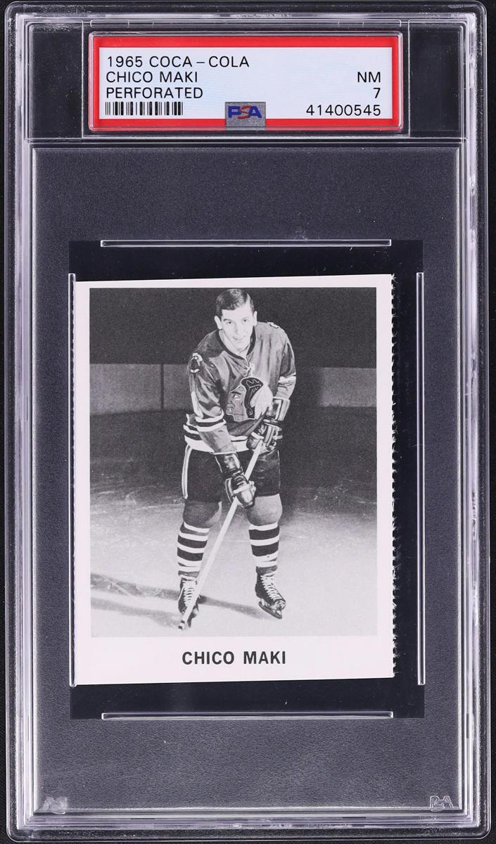 1965 Coca-Cola Hockey Chico Maki #NNO PSA 7