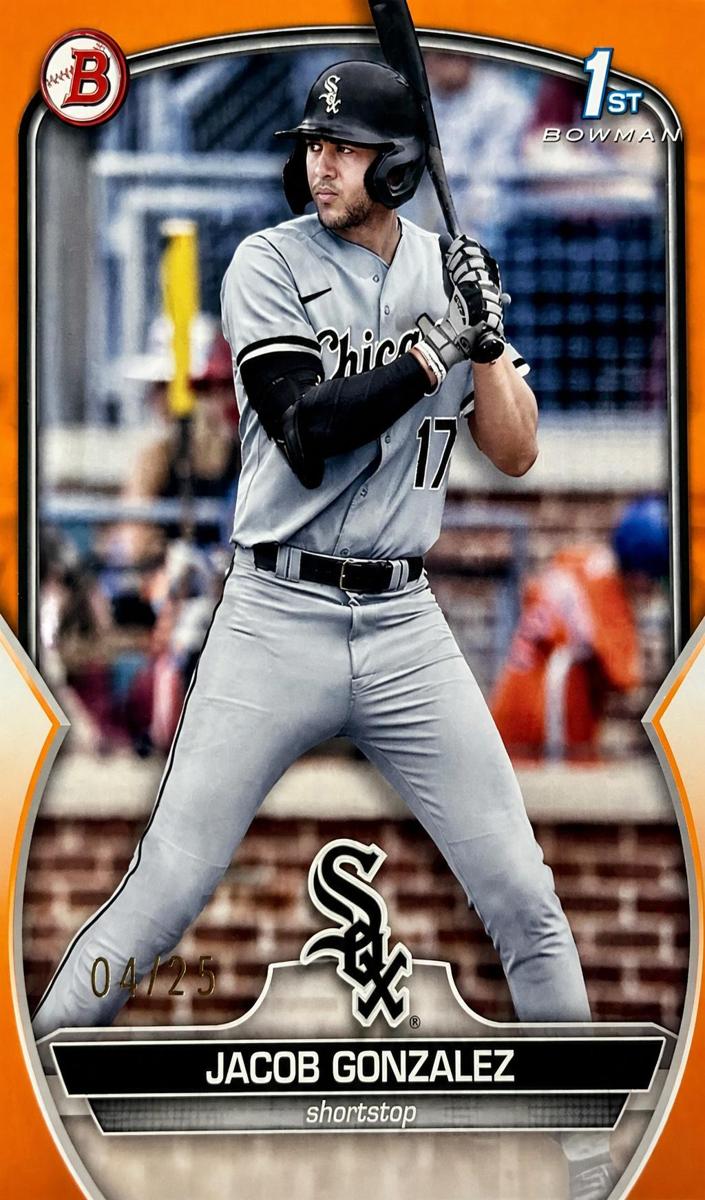 2023 Bowman Draft Baseball Orange Jacob Gonzalez #BD-167