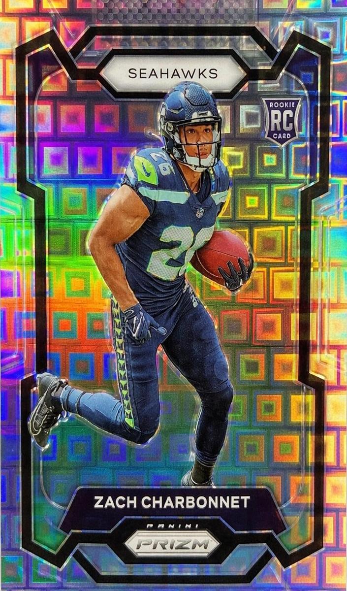 2023 Panini Prizm Football Pandora Zach Charbonnet #392 PSA 8.5