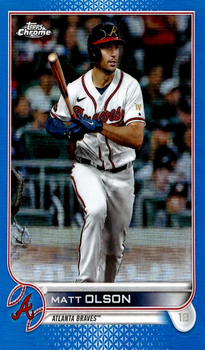 2022 Topps Chrome Update Baseball Blue Matt Olson #USC72
