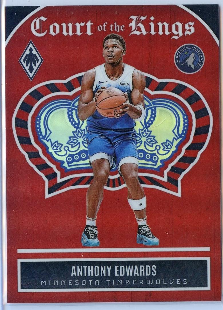 2023 Panini Phoenix Basketball Red Anthony Edwards #25 PSA 8