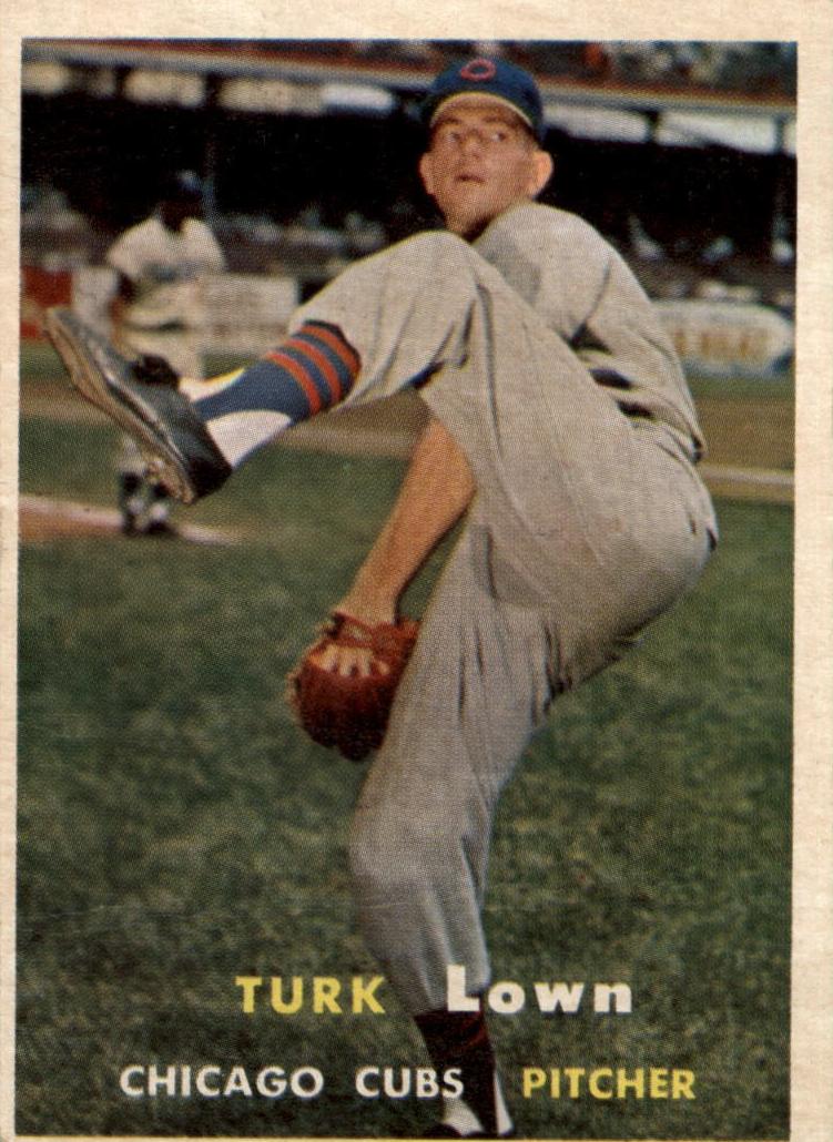 1957 Topps Baseball Turk Lown #247 PSA 7