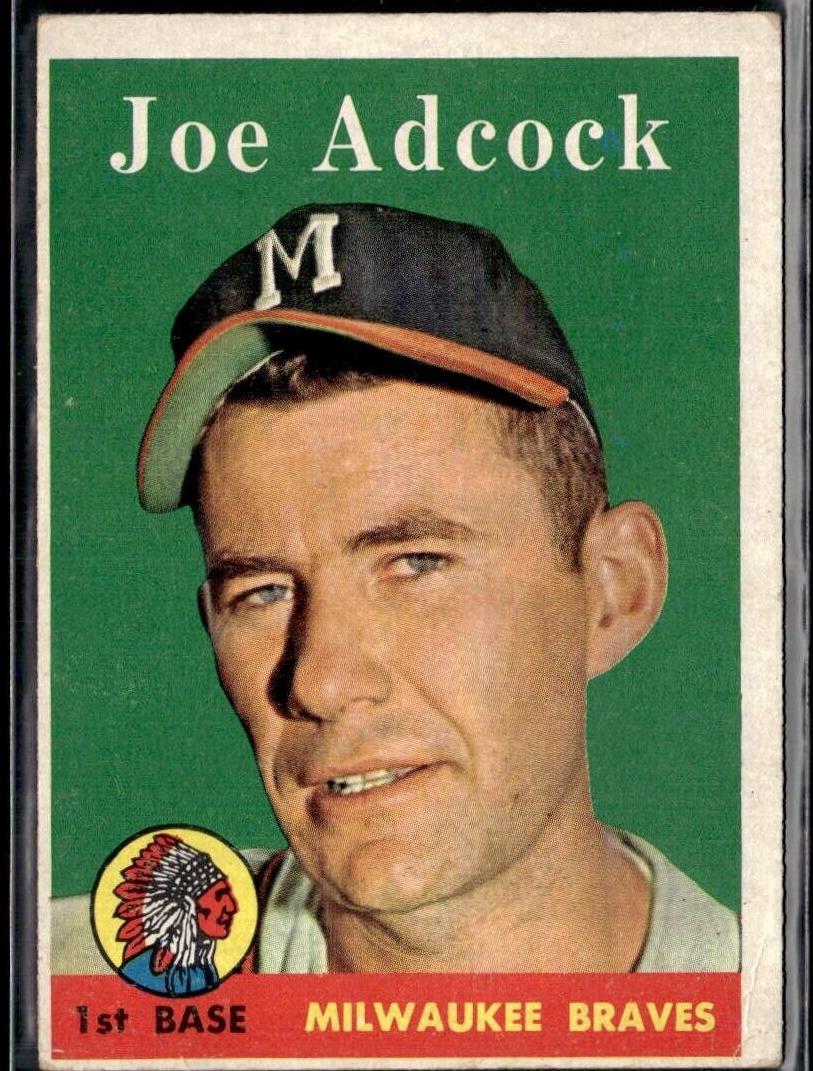 1958 Topps Baseball Joe Adcock #325 PSA 7