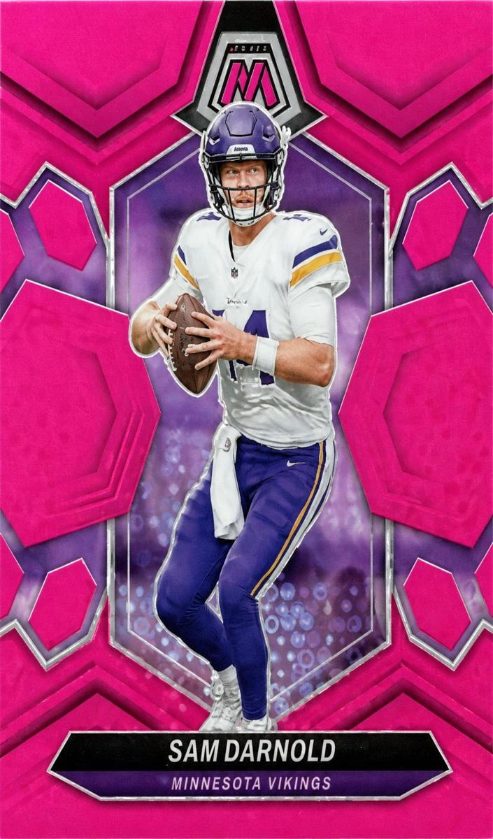 2024 Panini Mosaic Football No Huddle Pink Sam Darnold #141