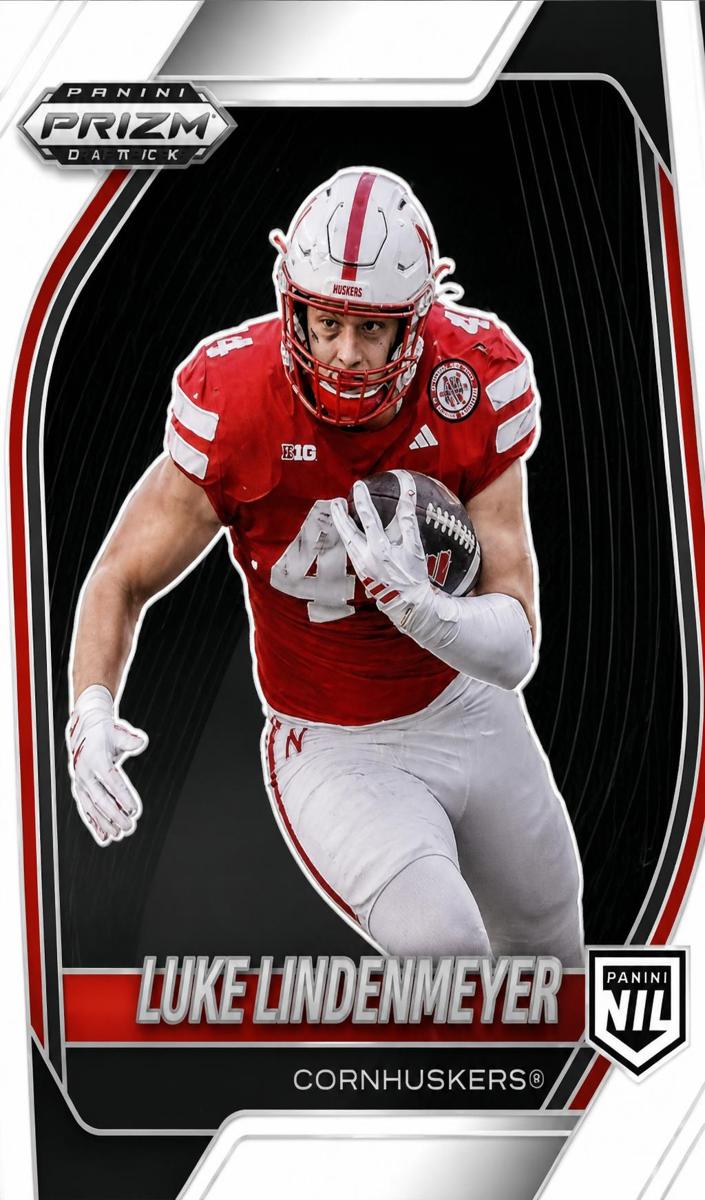 2025 Panini Prizm Black Football Silver Luke Lindenmeyer #194