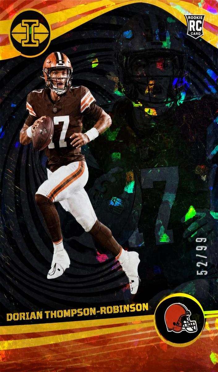 2023 Panini Illusions Football Trophy Collection Black Ice Dorian Thompson-Robinson #26