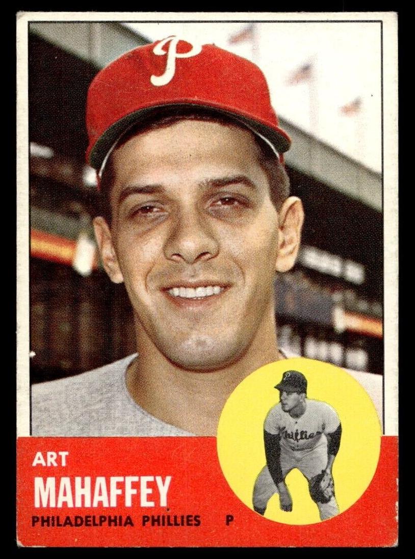 1963 Topps Baseball Art Mahaffey #385