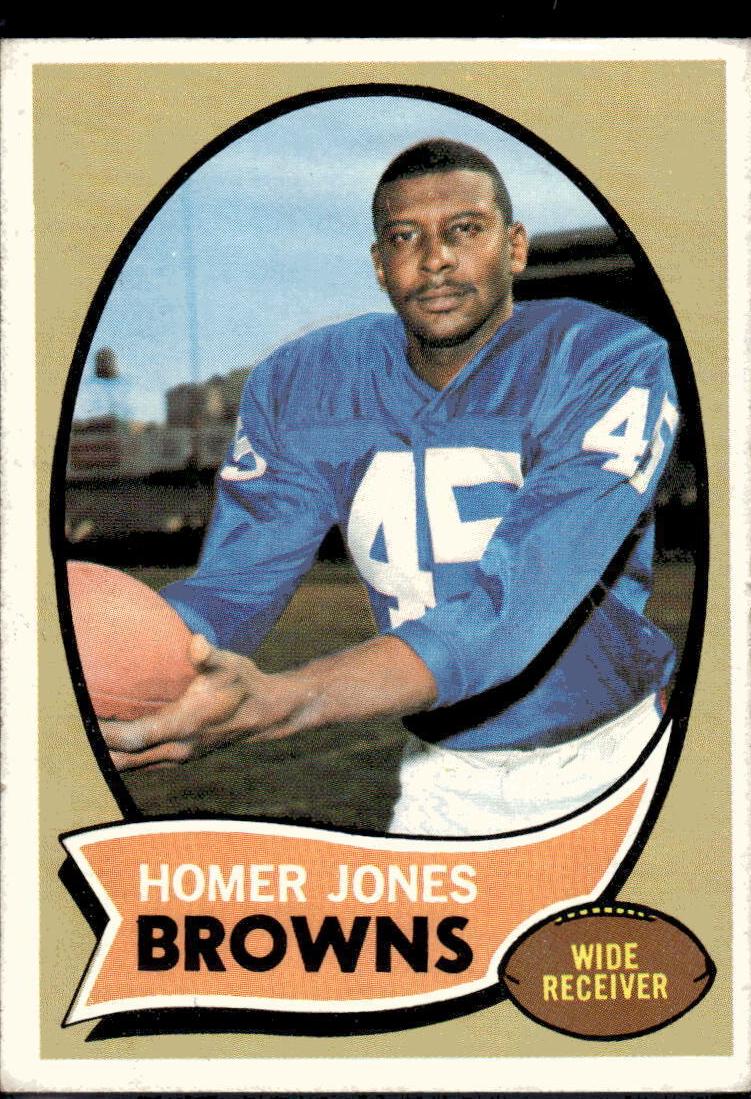 1970 Topps Football Homer Jones #258 PSA 8