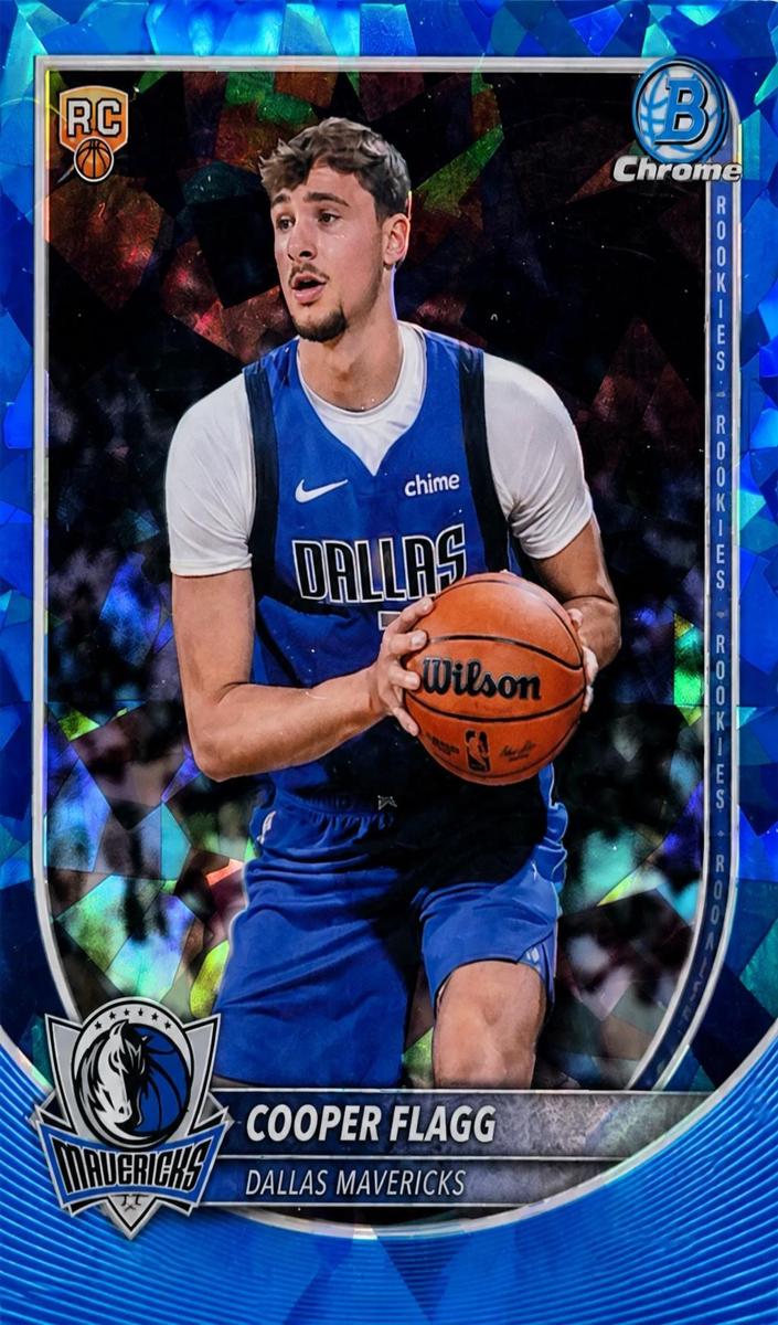 2025 Bowman Chrome Sapphire Basketball Cooper Flagg #BCV-1 RAW Ungraded