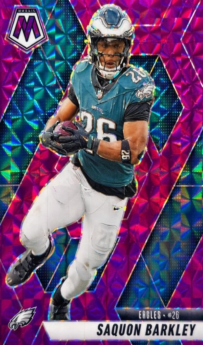 2025 Panini Mosaic Football Purple Saquon Barkley #212