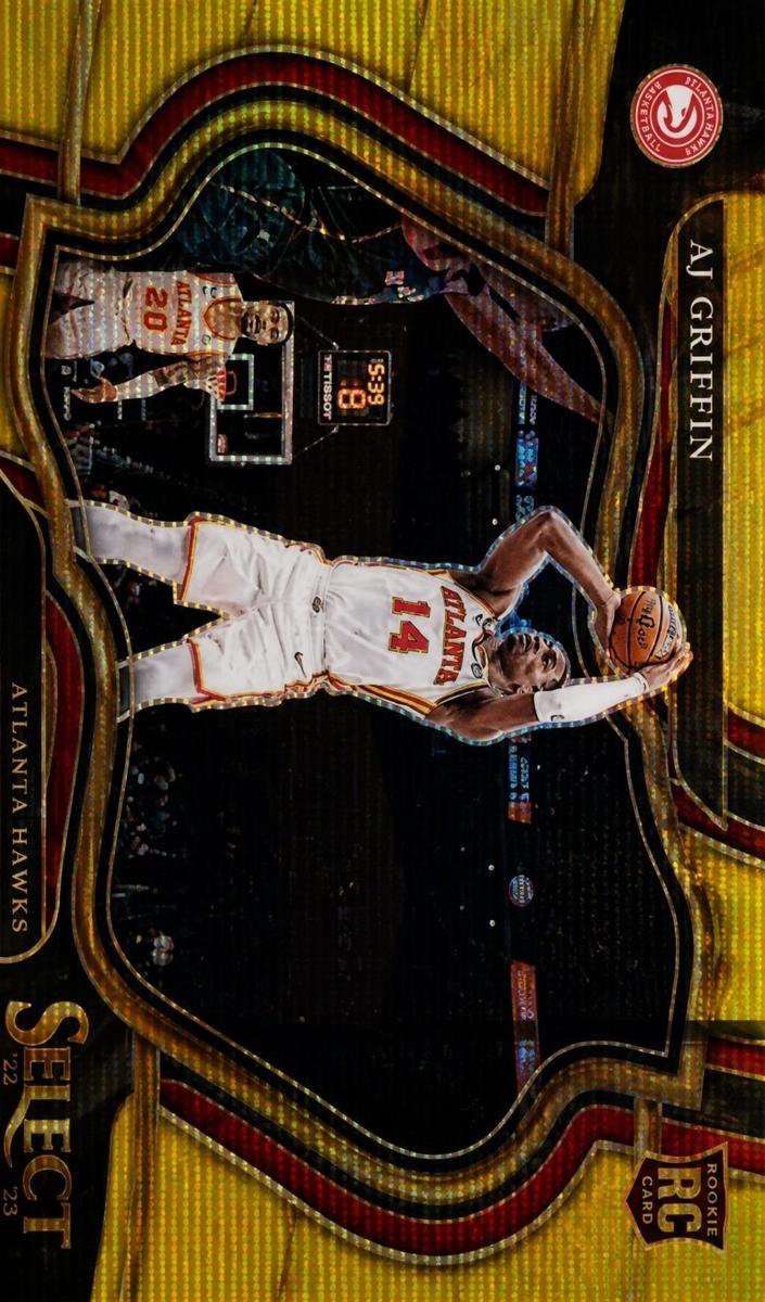 2022 Panini Select Basketball Gold Wave AJ Griffin #274