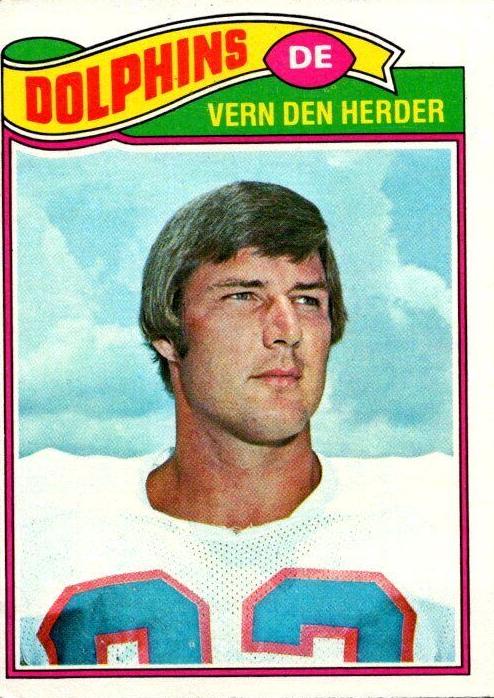 1977 Topps Football Vern Den Herder #233