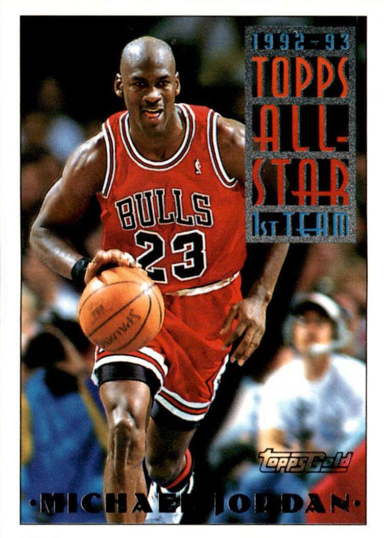 1993 Topps Basketball Gold Michael Jordan #101 PSA 9
