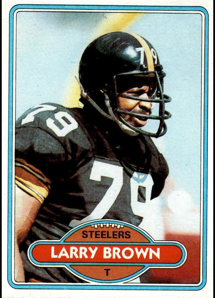 1980 Topps Football Larry Brown #236 PSA 9