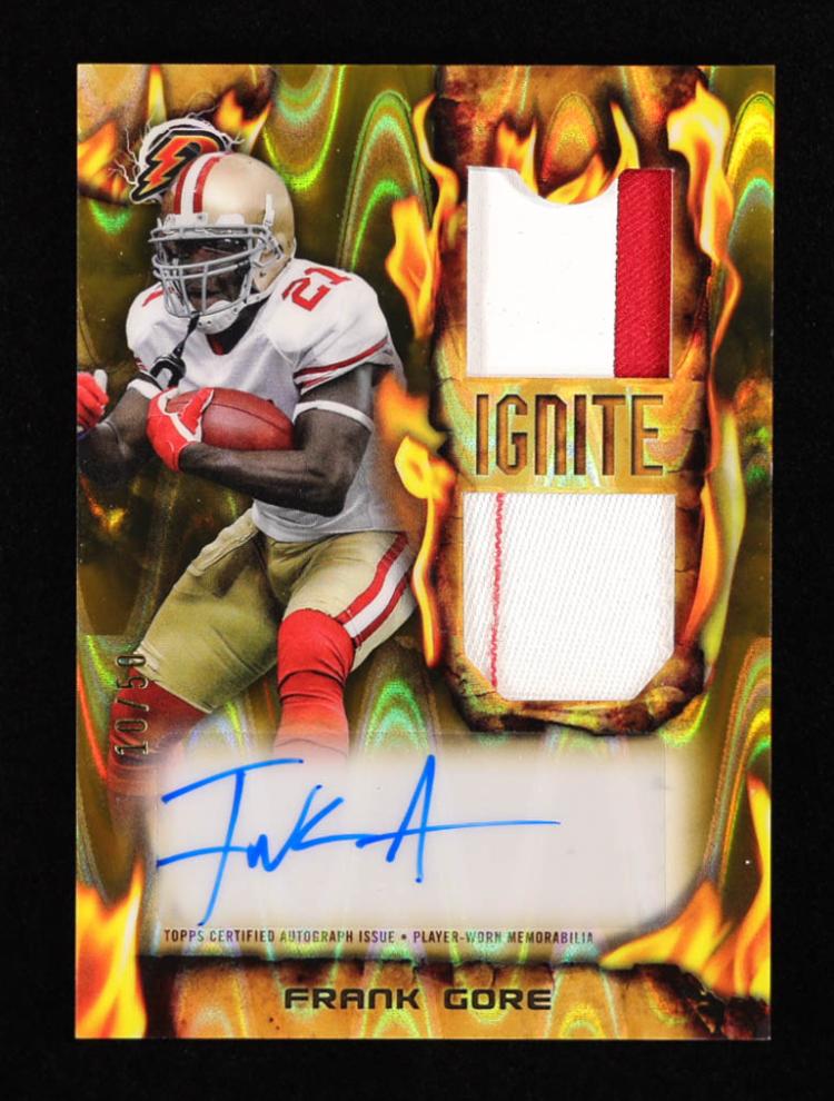 2023 Topps Composite Football Gold Power Surge Patch Frank Gore #RIRPA-FG