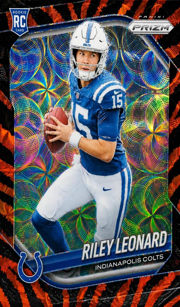 2025 Panini Prizm Football Choice Tiger Stripe Riley Leonard #342