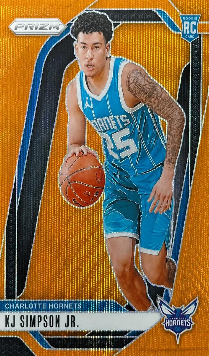 2024 Panini Prizm Basketball Orange Wave KJ Simpson Jr. #247