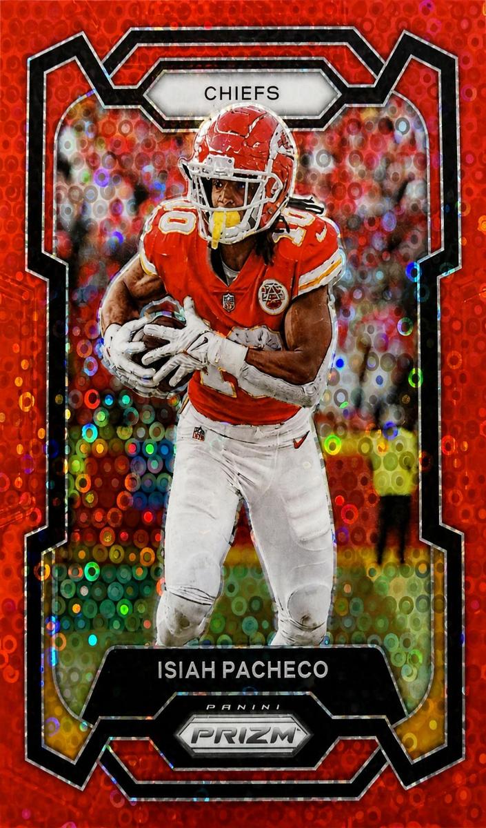 2023 Panini Prizm Football No Huddle Red Isiah Pacheco #144