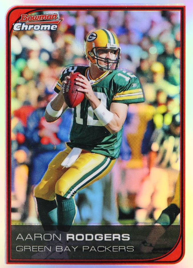 2006 Bowman Chrome Football Refractor Aaron Rodgers #201