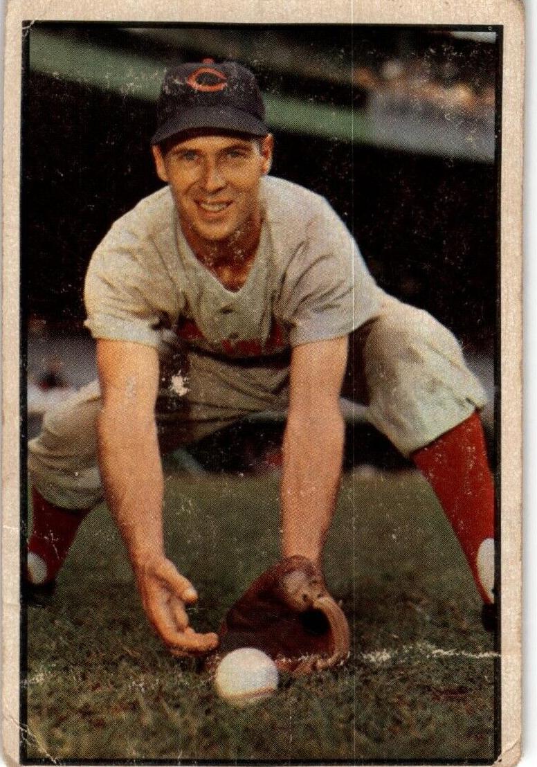 1953 Bowman Color Baseball Bobby Adams #108