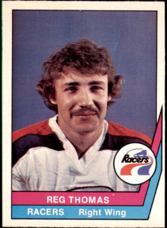 1977 O-Pee-Chee WHA Hockey Reg Thomas #29 PSA 8