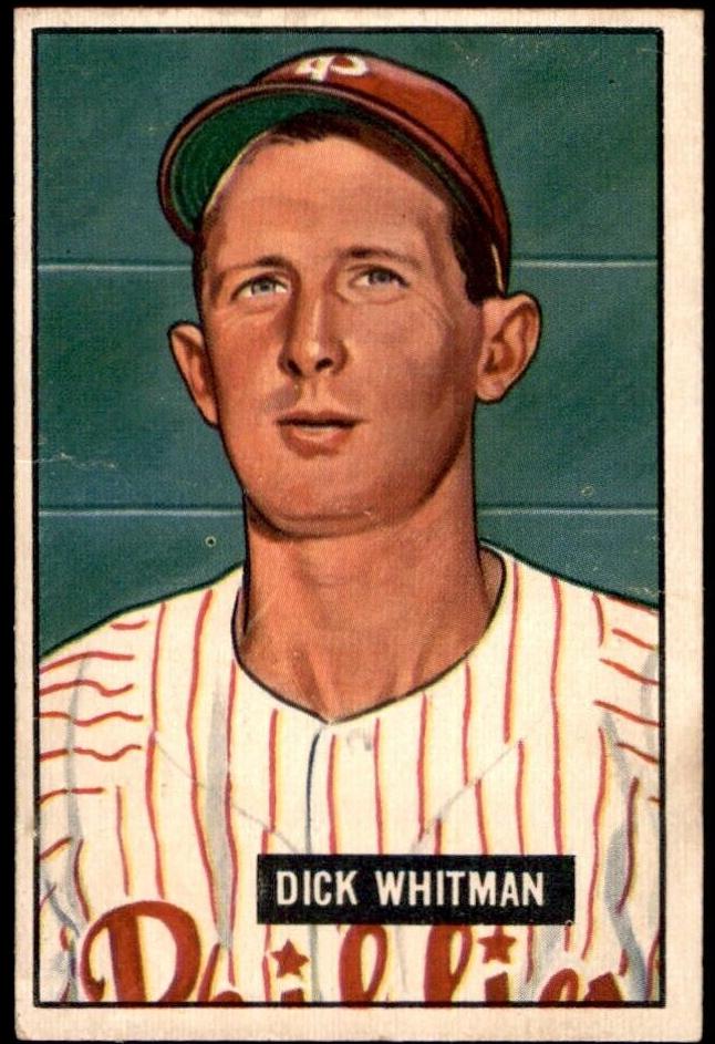 1951 Bowman Baseball Dick Whitman #221