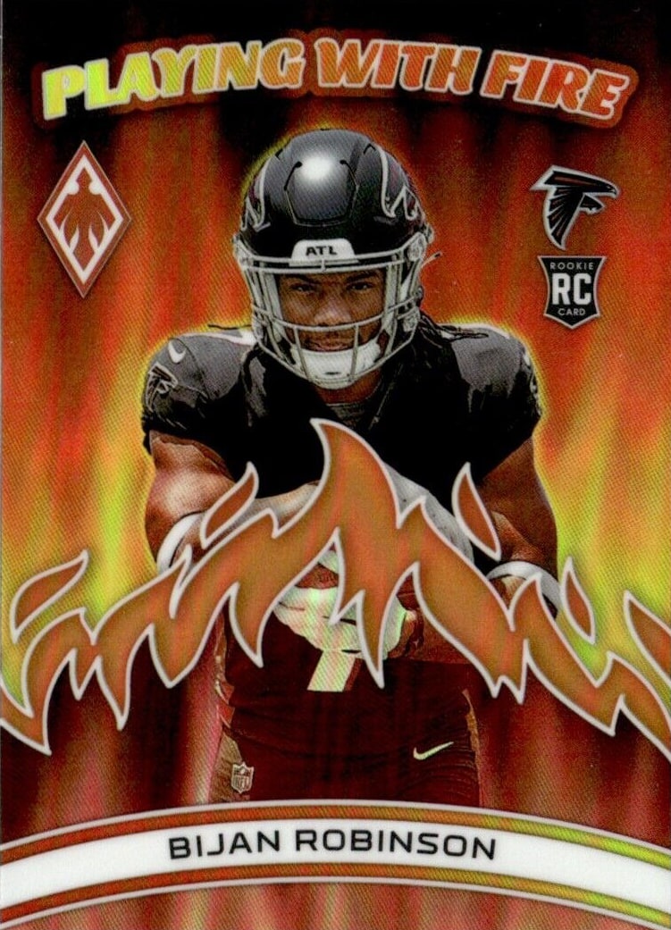 2023 Panini Phoenix Football Orange Bijan Robinson #FU-8 PSA 10