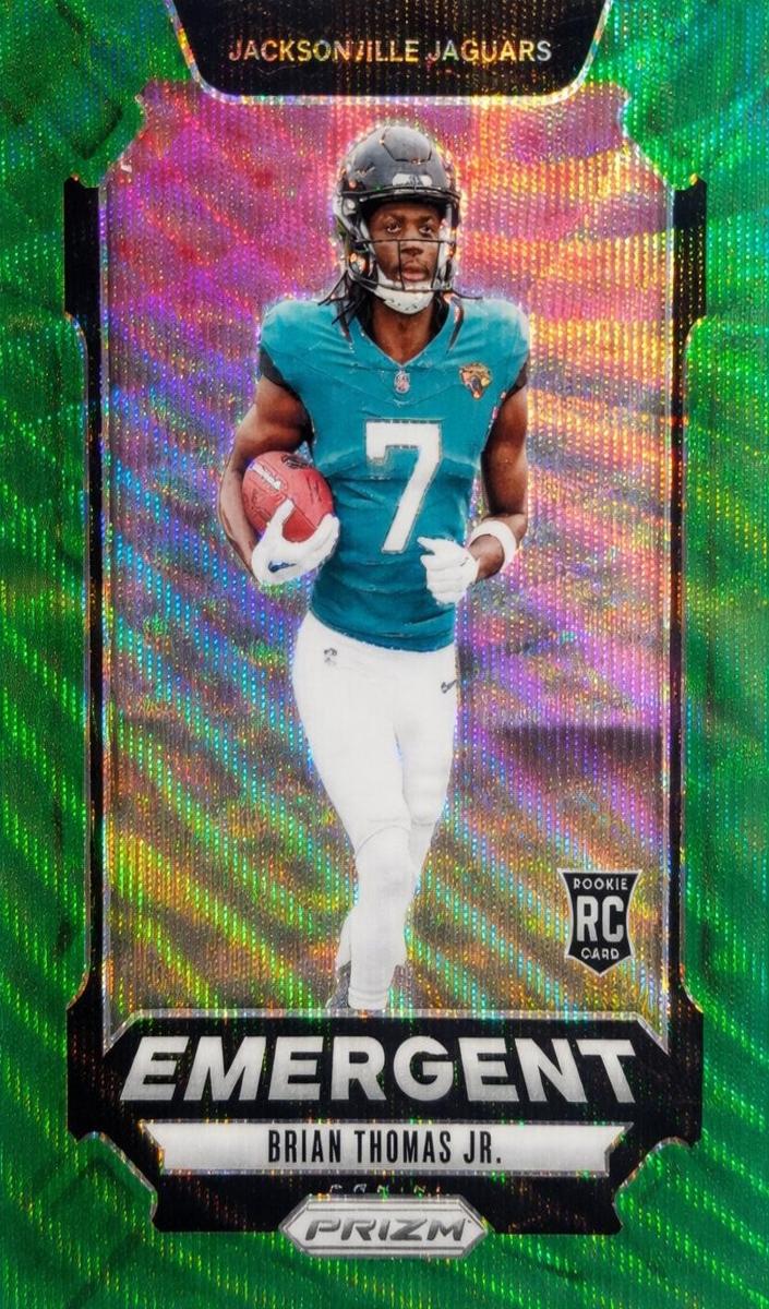 2024 Panini Prizm Football Green Wave Brian Thomas Jr. #12