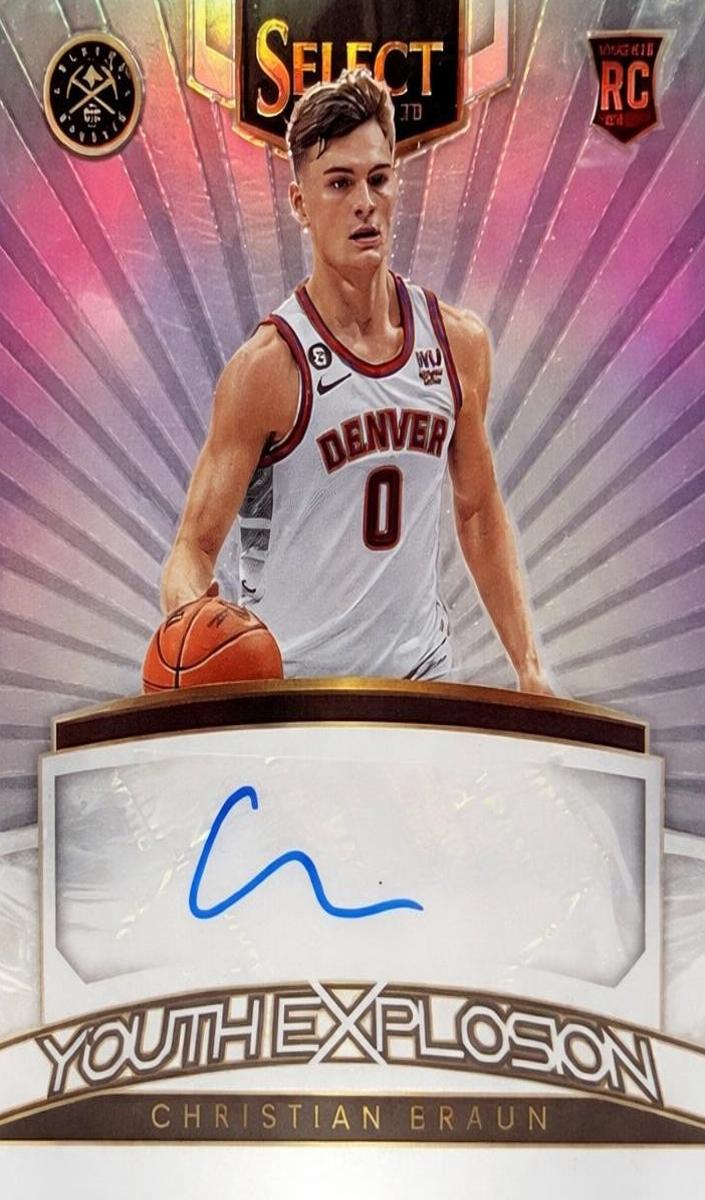 2022 Panini Select Basketball Christian Braun #YES-CHB PSA 9