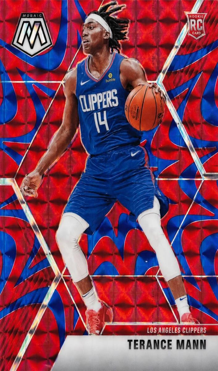 2019 Panini Mosaic Basketball Reactive Blue Terance Mann #246 BGS 8