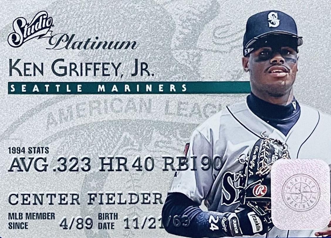 1995 Studio Baseball Platinum Ken Griffey Jr. #5 SGC 9.5