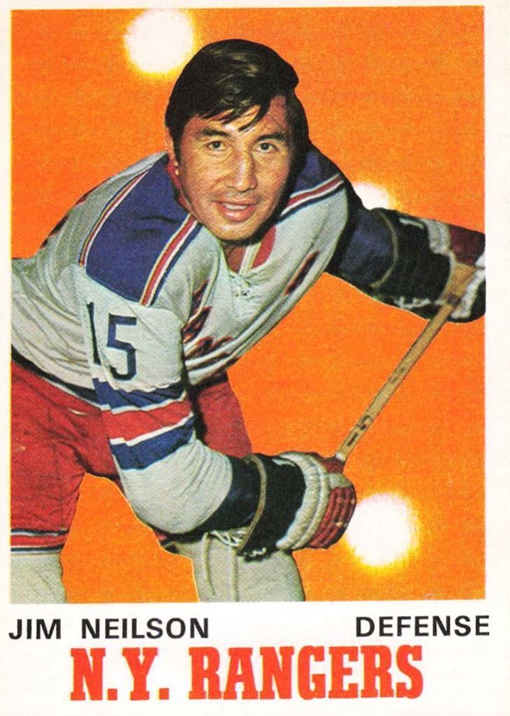 1970 O-Pee-Chee Hockey Jim Neilson #185 PSA 8