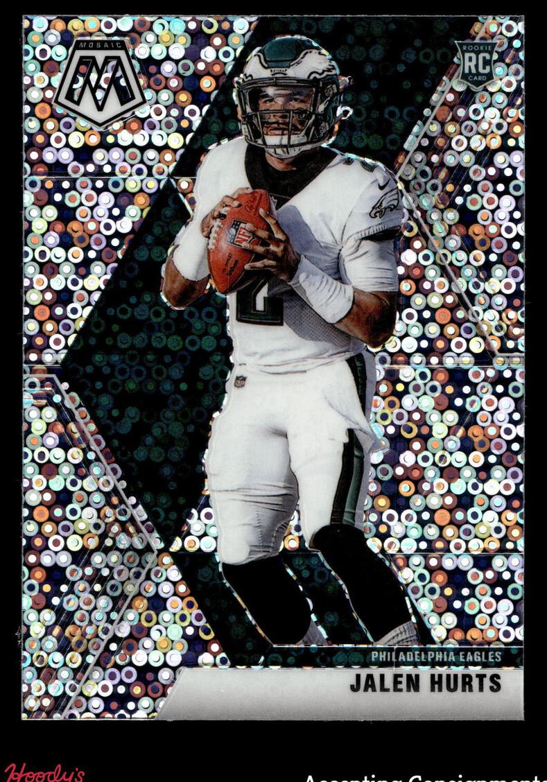 2020 Panini Mosaic Football No Huddle Silver Jalen Hurts #222