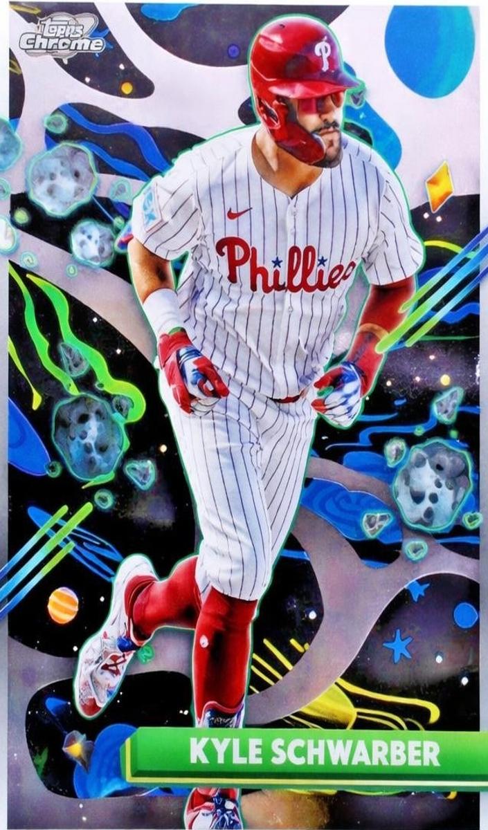 2025 Topps Cosmic Chrome Baseball Kyle Schwarber #13 PSA 9