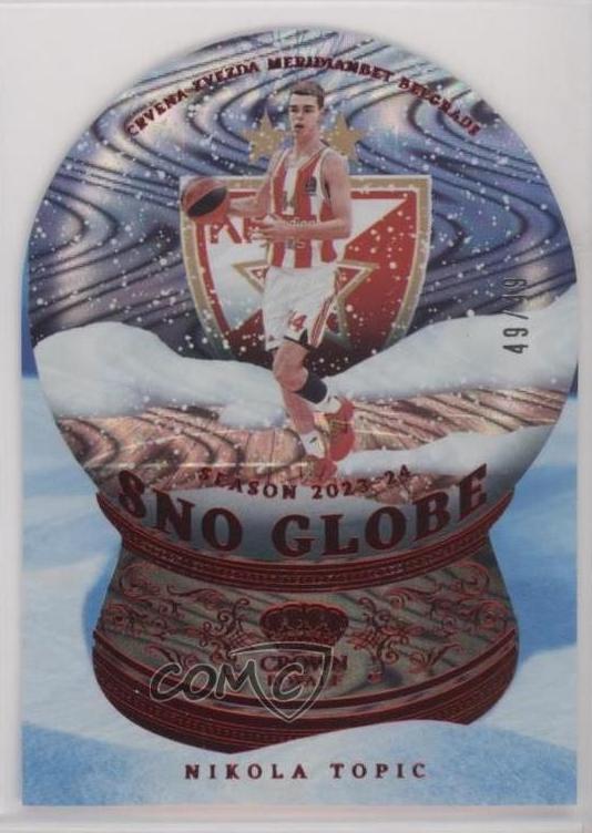 2023 Panini Crown Royale Turkish Airlines EuroLeague Basketball Red Nikola Topic #3
