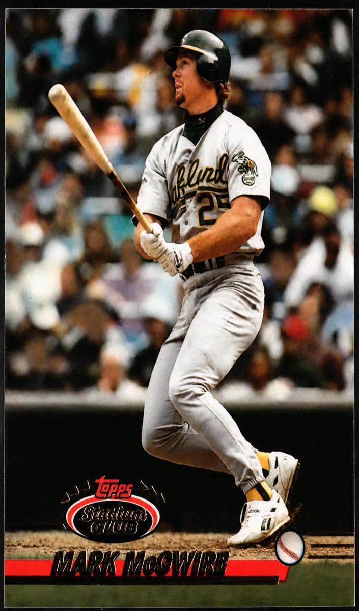 1993 Topps Stadium Club Baseball Mark McGwire #478