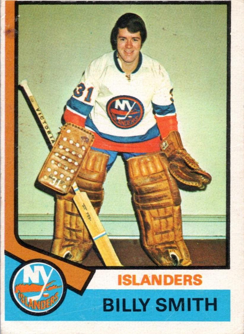 1974 O-Pee-Chee Hockey Billy Smith #82 PSA 8