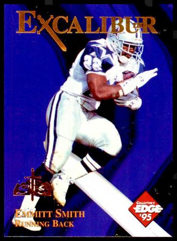 1995 Collector's Edge Excalibur Football Sword and Stone Bronze Emmitt Smith #1
