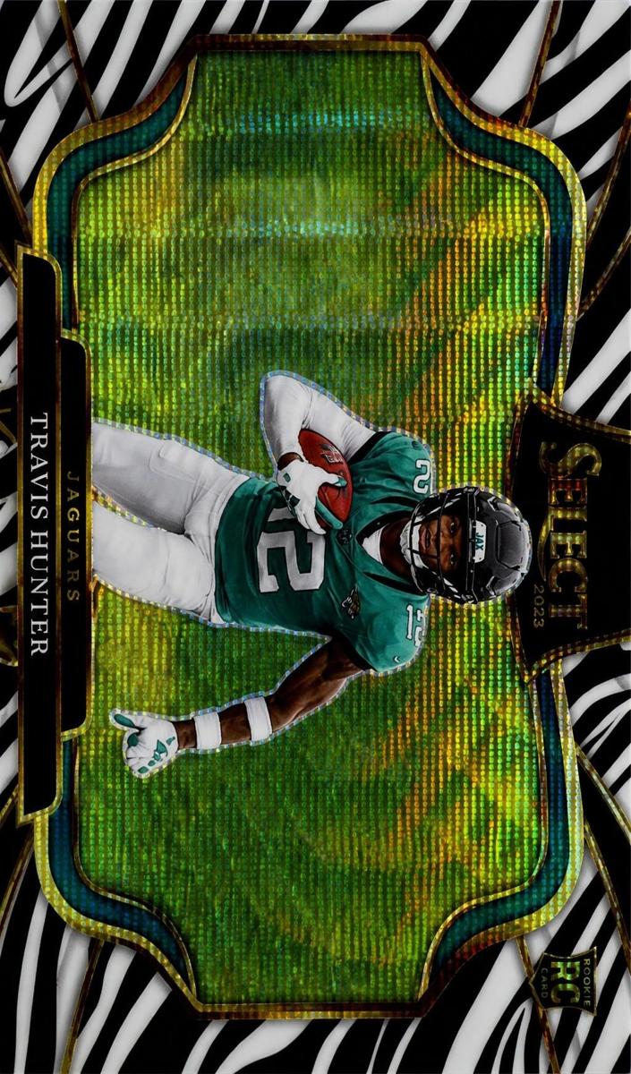 2025 Panini Select Football Zebra Travis Hunter #428 PSA 10