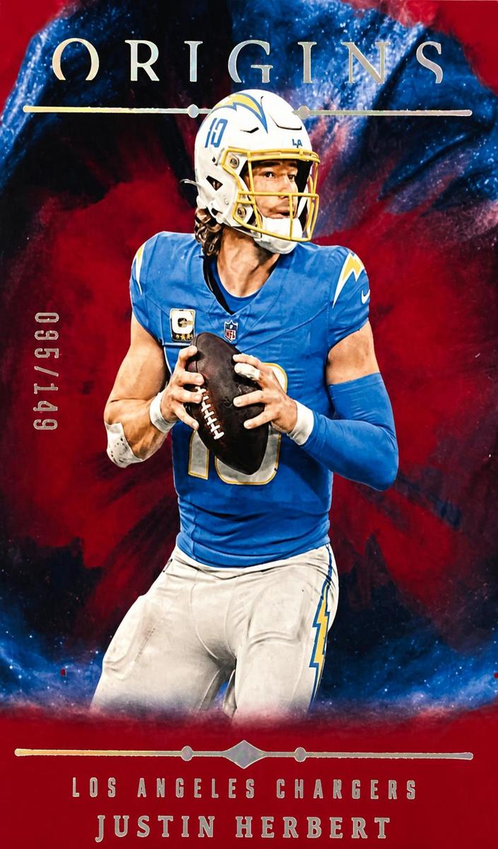2024 Panini Origins Football Red Justin Herbert #75