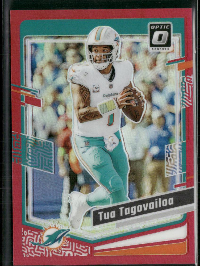 2023 Donruss Optic Football Red Tua Tagovailoa #118
