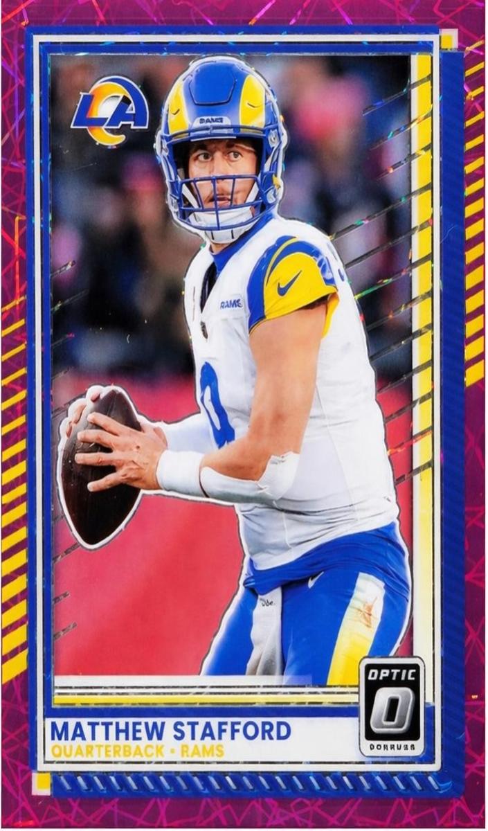 2025 Donruss Optic Football Pink Velocity Matthew Stafford #198