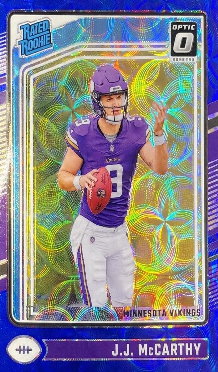 2024 Donruss Optic Football Blue Scope J.J. McCarthy #235