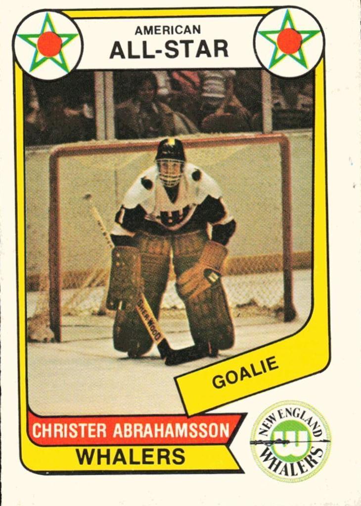 1976 O-Pee-Chee WHA Hockey Christer Abrahamsson #67