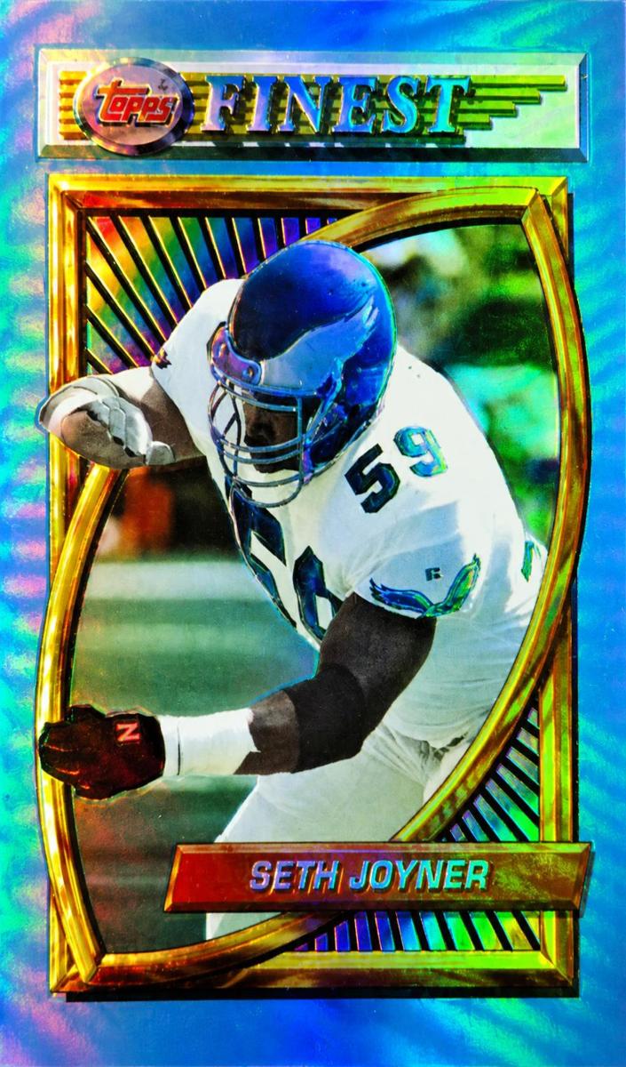 1994 Topps Finest Football Refractor Seth Joyner #137 PSA 9