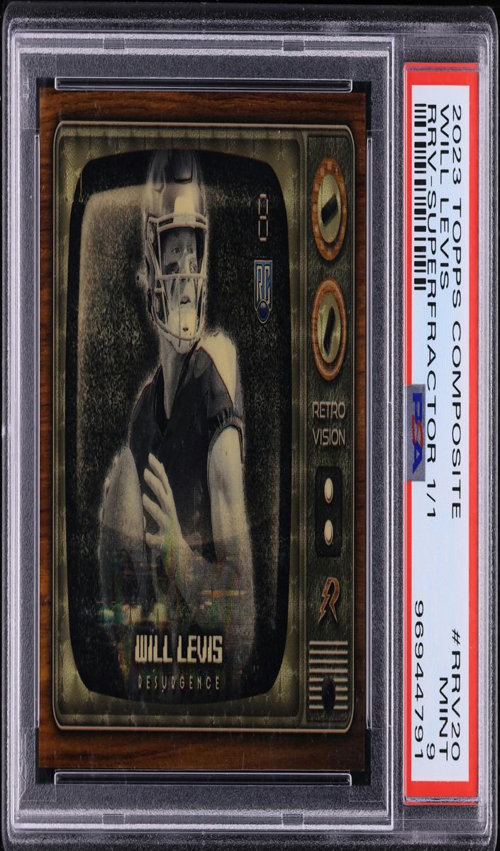 2023 Topps Composite Football Superfractor Will Levis #RRV-20 PSA 9
